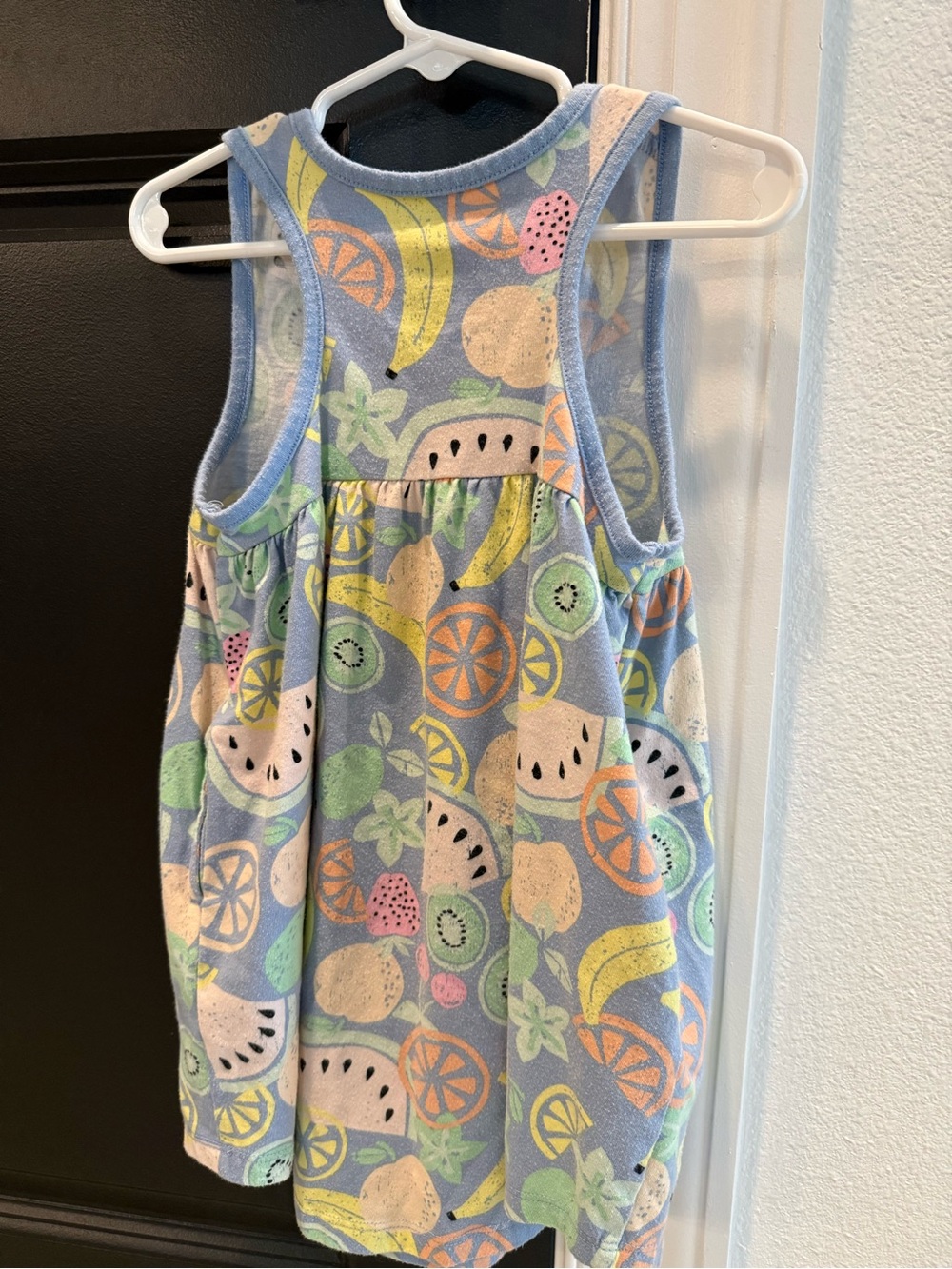 wonder nation Pastel Fruit-Print Blue Tank Top